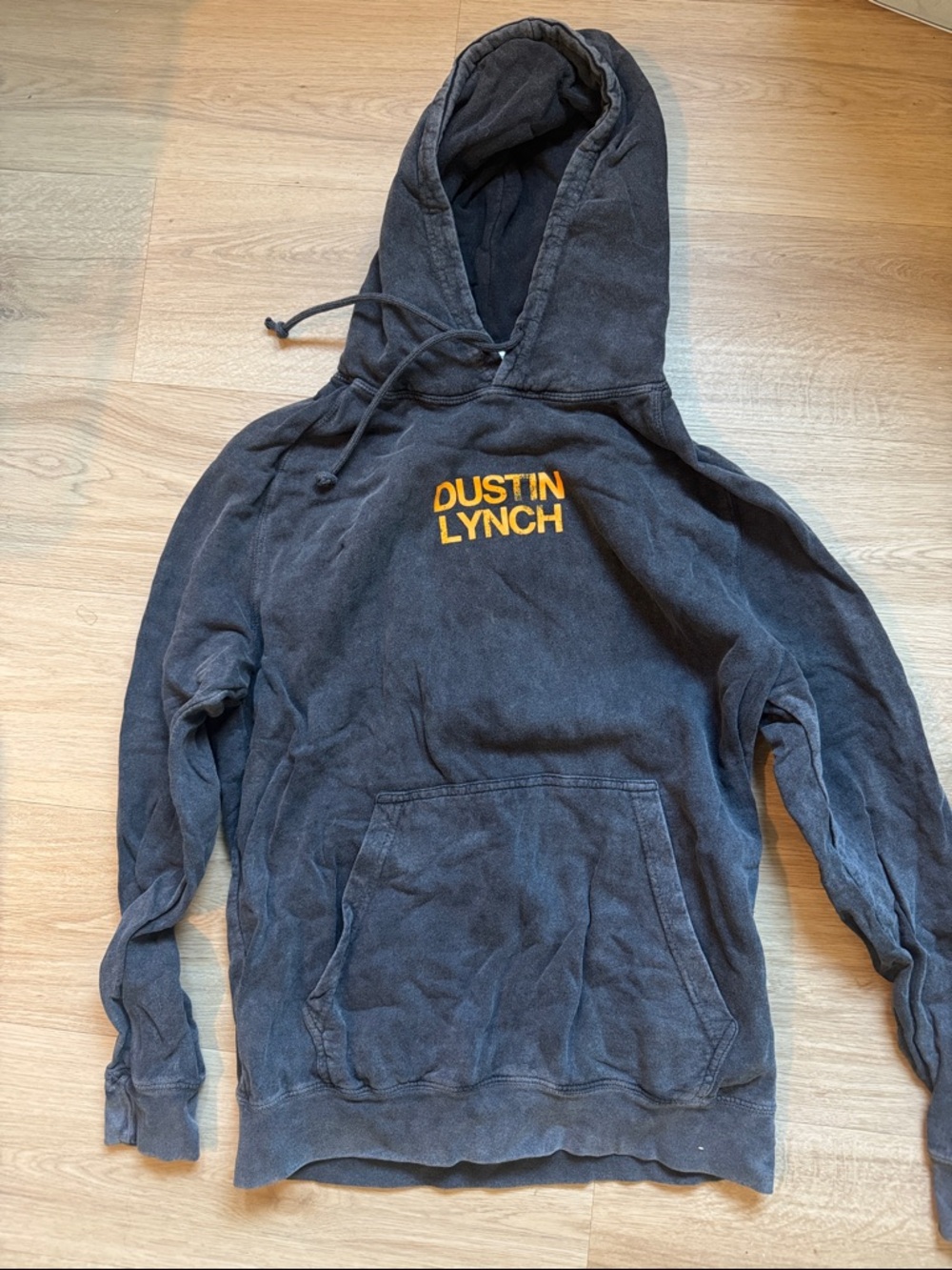 Dustin Lynch Men's Black Hoodie with Gold Logo
